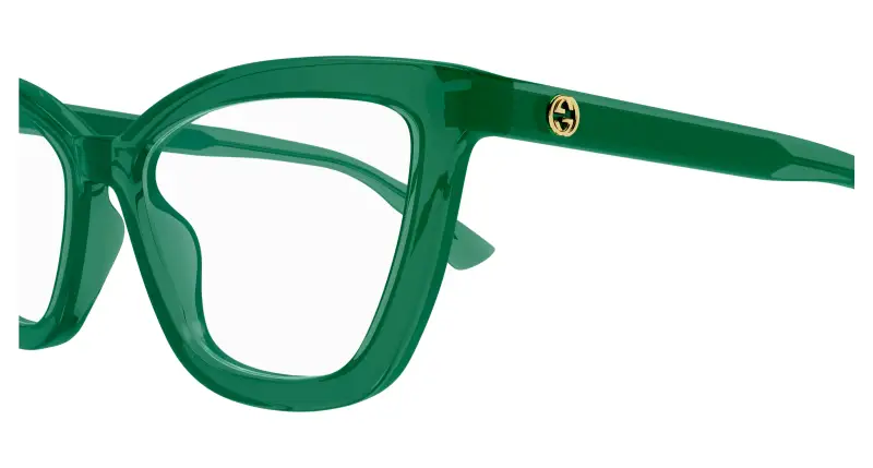 Donna GG1686O 010 Montature da vista Acetato Verde Trasparente Rotonda miniatura 3