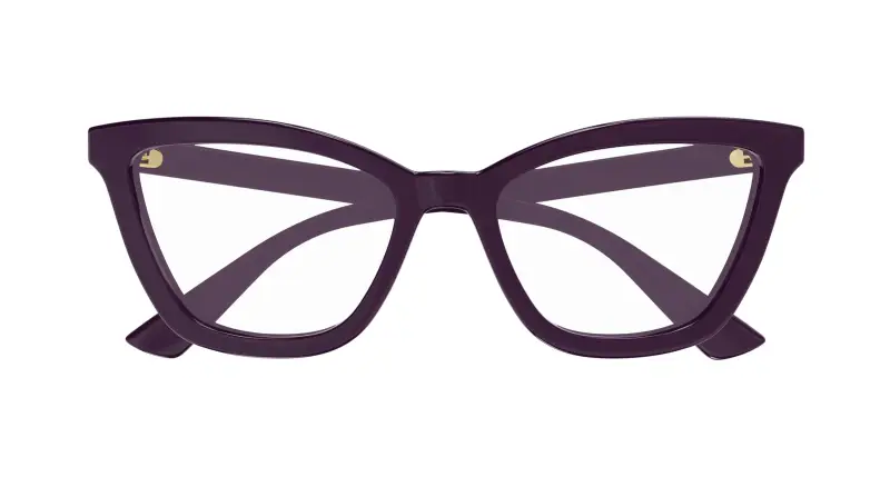 Donna GG1686O 011 Montature da vista Acetato Viola Trasparente Rotonda miniatura 2