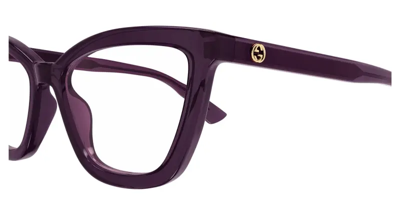 Donna GG1686O 011 Montature da vista Acetato Viola Trasparente Rotonda miniatura 3