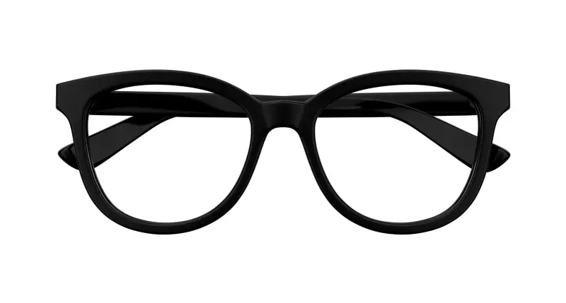 Donna GG1687O 001 Montature da vista Acetato Nero Trasparente Cat Eye miniatura 2