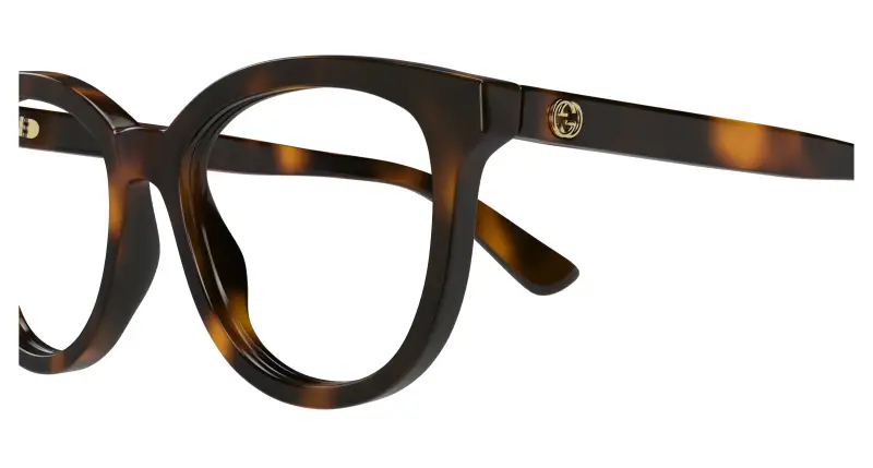 Donna GG1687O 002 Montature da vista Acetato Havana Trasparente Cat Eye miniatura 3