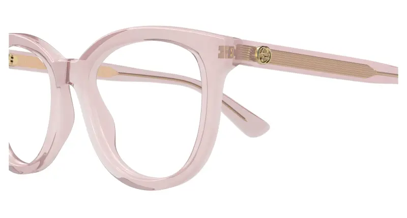 Donna GG1687O 003 Montature da vista Acetato Rosa Trasparente Cat Eye miniatura 3