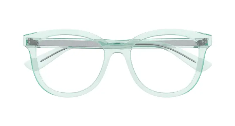 Donna GG1687O 004 Montature da vista Acetato Verde Trasparente Cat Eye miniatura 2