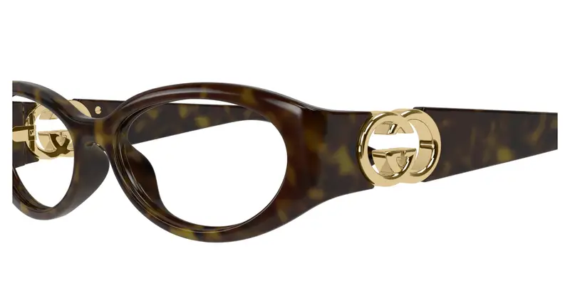 Gucci Donna GG1693O 002 Montature da vista Iniettato Havana Trasparente Rotonda miniatura 2