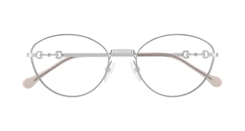 Donna GG1699O 004 Montature da vista Metallo Argento Trasparente Cat Eye miniatura 2