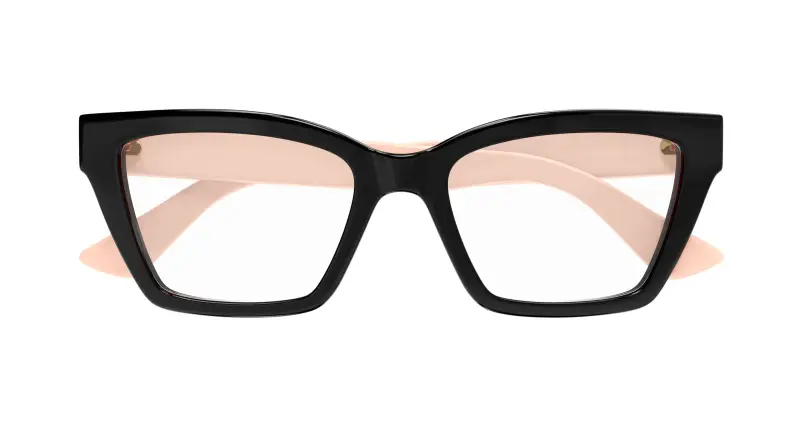 Donna GG1715O 006 Montature da vista Iniettato Nero Trasparente Cat Eye miniatura 2