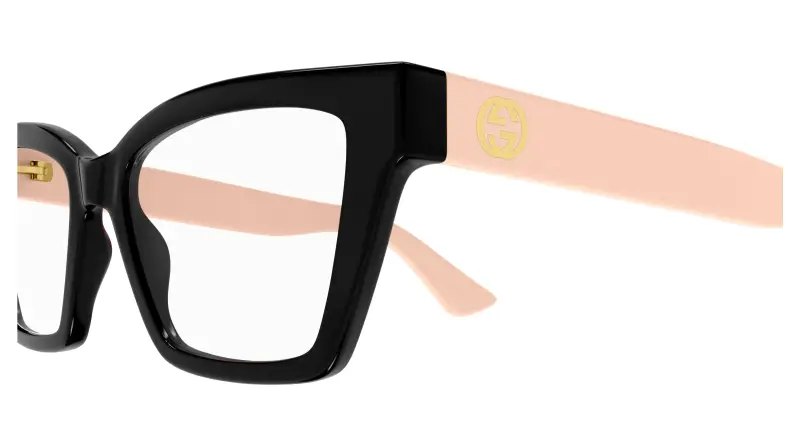 Donna GG1715O 006 Montature da vista Iniettato Nero Trasparente Cat Eye miniatura 3