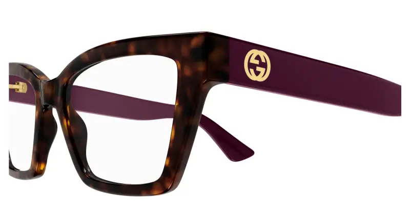 Donna GG1715O 007 Montature da vista Iniettato Havana Trasparente Cat Eye miniatura 3