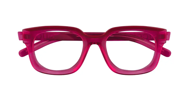 Donna GG1721O 004 Montature da vista Iniettato Rosso Trasparente Squadrata miniatura 2