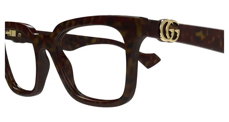 Gucci Donna GG1728O 002 Montature da vista Iniettato Havana Trasparente Squadrata miniatura 2