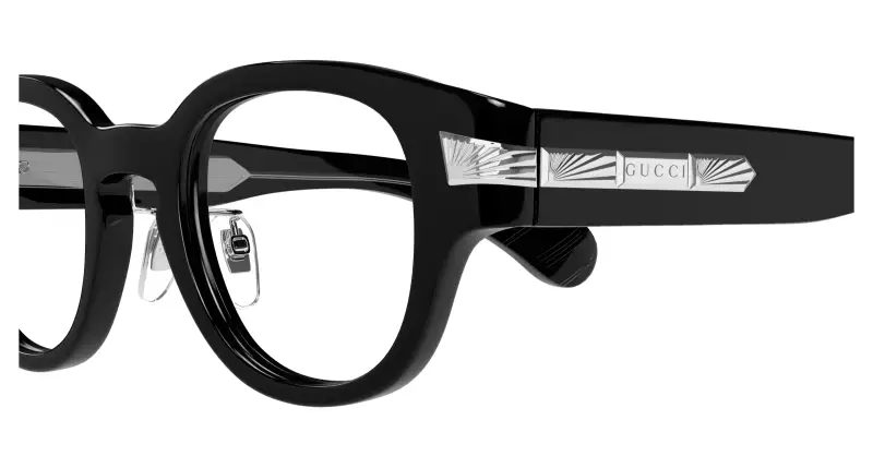 Donna GG1741OJ 001 Montature da vista Acetato Nero Trasparente Squadrata miniatura 3