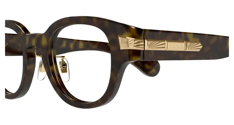 Donna GG1741OJ 002 Montature da vista Acetato Havana Trasparente Squadrata miniatura 3