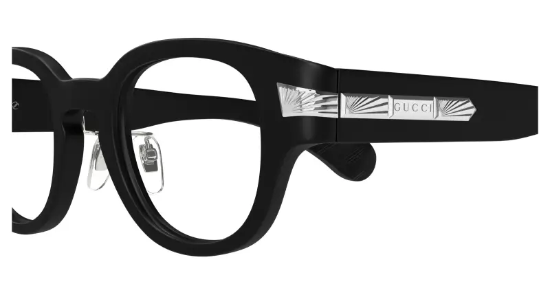 Donna GG1741OJ 003 Montature da vista Acetato Nero Trasparente Squadrata miniatura 3