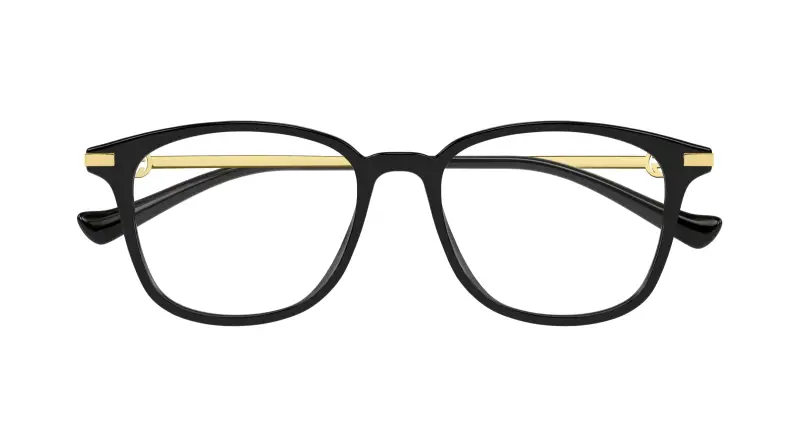 Donna GG1745OA 001 Montature da vista Acetato Nero Trasparente Rotonda miniatura 2