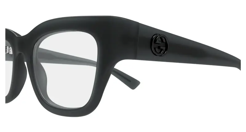 Donna GG1785O 001 Montature da vista Iniettato Grigio Trasparente Squadrata miniatura 3