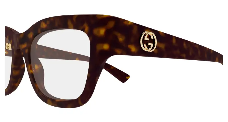 Donna GG1785O 002 Montature da vista Iniettato Havana Trasparente Squadrata miniatura 3
