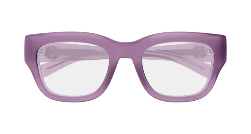 Donna GG1785O 003 Montature da vista Iniettato Viola Trasparente Squadrata miniatura 2