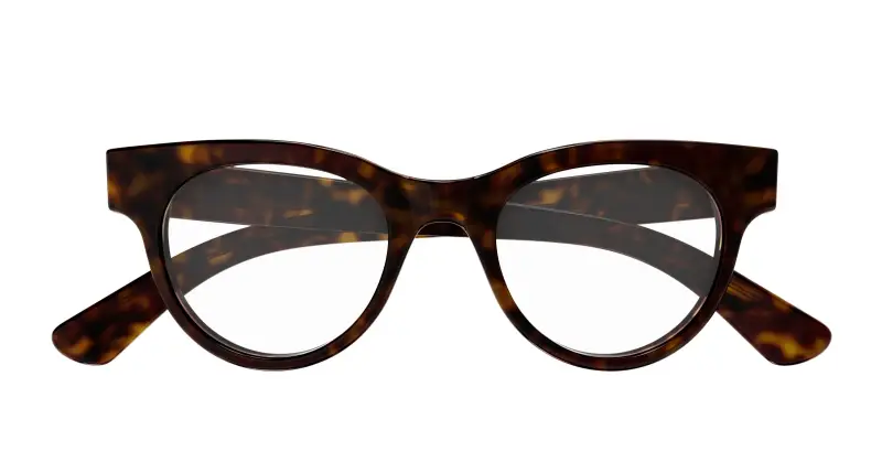 Donna GG1792O 002 Montature da vista Acetato Havana Trasparente Rotonda miniatura 2