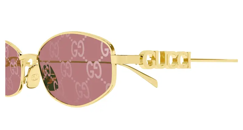 Gucci Occhiali da sole Donna Oro 2615543 miniatura 3
