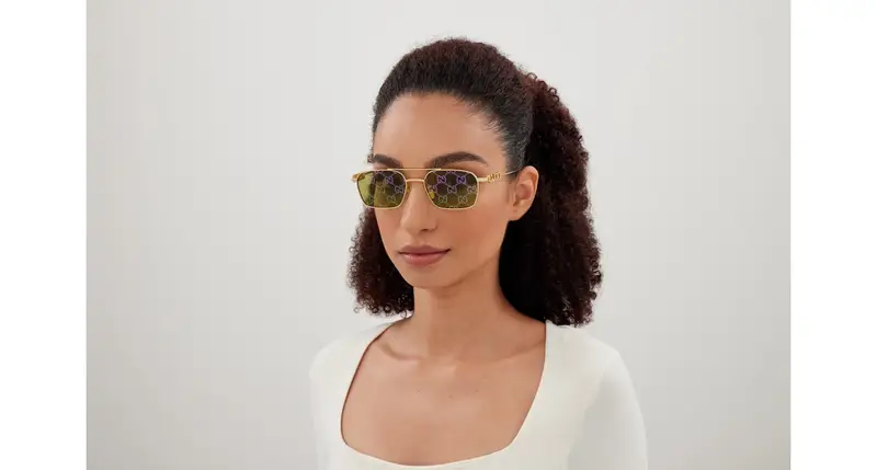 Gucci Occhiali da sole Donna Oro 1924280 miniatura 3