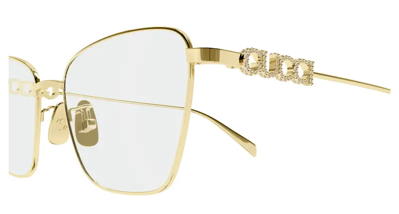 Donna GG1807O 001 Montature da vista Metallo Oro Trasparente Farfalla miniatura 3