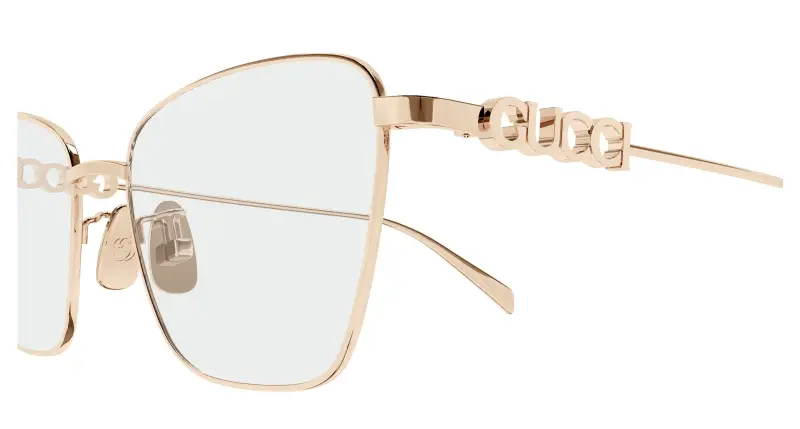 Donna GG1807O 002 Montature da vista Metallo Oro Trasparente Farfalla miniatura 3