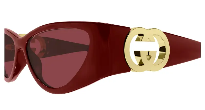 Gucci Occhiali da sole Donna Bordeaux 3529834 miniatura 3