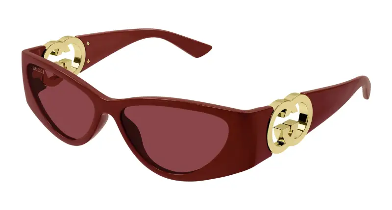 Gucci Occhiali da sole Donna Rosso 3529834