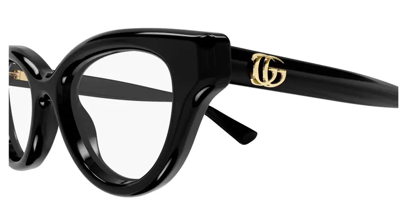 Gucci Donna GG1832O 001 Montature da vista Iniettato Nero Trasparente Cat Eye miniatura 2