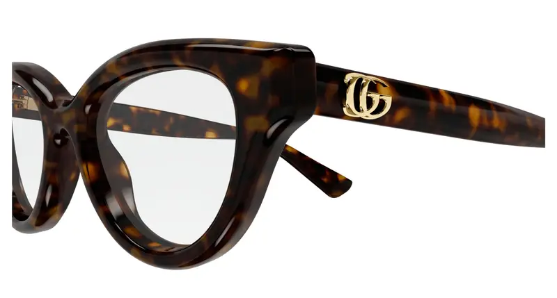 Gucci Donna GG1832O 002 Montature da vista Iniettato Havana Trasparente Cat Eye miniatura 2
