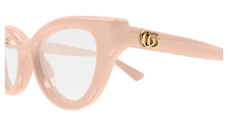 Gucci Donna GG1832O 004 Montature da vista Iniettato Rosa Trasparente Cat Eye miniatura 2