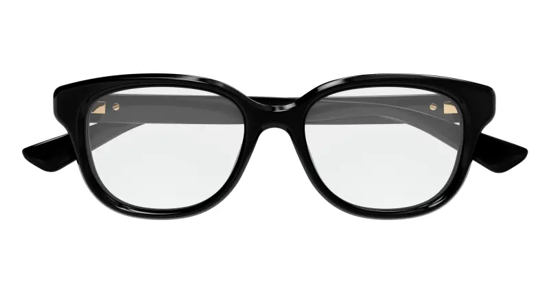 Donna GG1833OK 001 Montature da vista Iniettato Nero Trasparente Squadrata miniatura 2