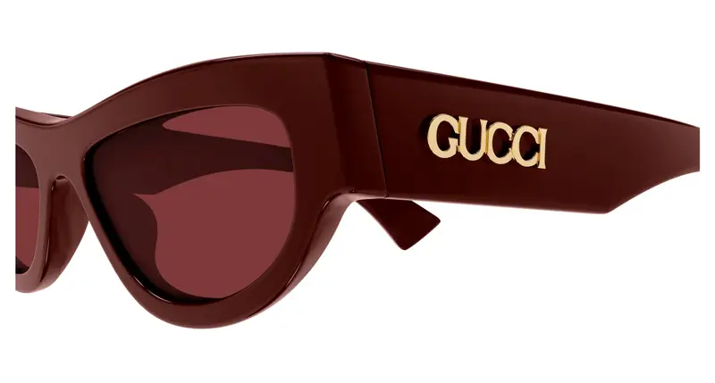 Gucci Occhiali da sole Donna Bordeaux 881000 miniatura 2