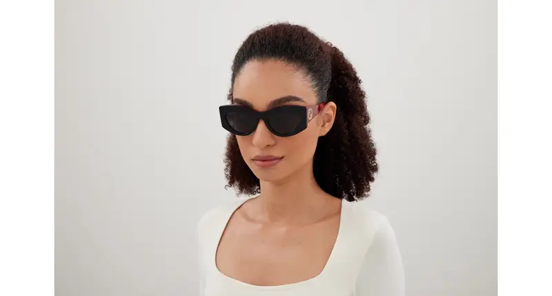 Gucci Occhiali da sole Donna Grigio 880892 miniatura 3