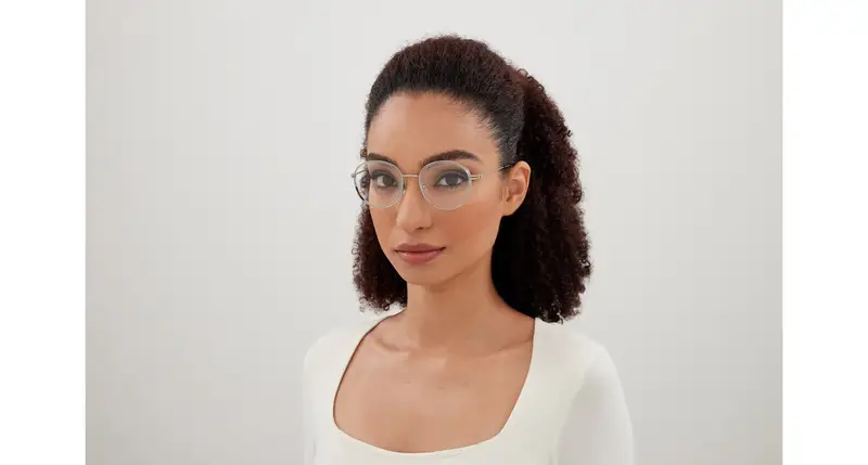 Gucci Donna GG1851O 003 Montature da vista Iniettato Grigio Trasparente Rotonda miniatura 3