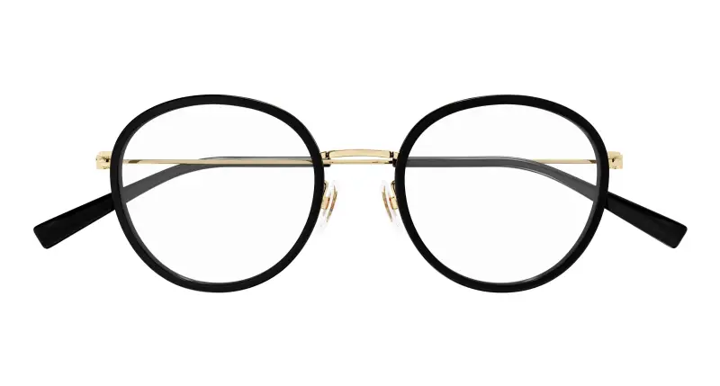 Donna GG1851OA 005 Montature da vista Iniettato Nero Trasparente Rotonda miniatura 2