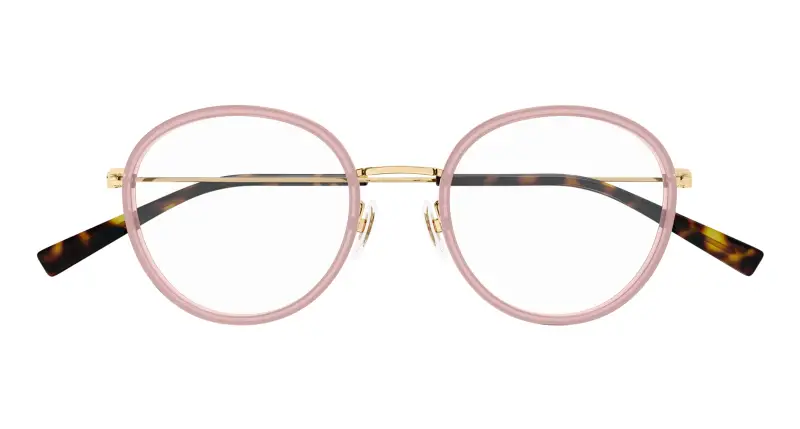 Donna GG1851OA 008 Montature da vista Iniettato Rosa Trasparente Rotonda miniatura 2