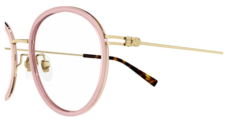 Donna GG1851OA 008 Montature da vista Iniettato Rosa Trasparente Rotonda miniatura 3