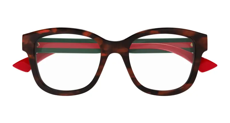 Donna GG1863O 003 Montature da vista Acetato Havana Trasparente Squadrata miniatura 2