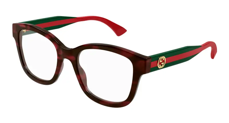 Donna GG1863O 003 Montature da vista Acetato Havana Trasparente Squadrata