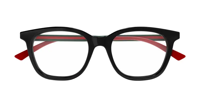 Donna GG1864O 001 Montature da vista Acetato Nero Trasparente Squadrata miniatura 2