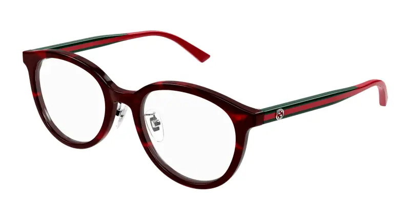 Donna GG1867OK 003 Montature da vista Acetato Havana Trasparente Rotonda