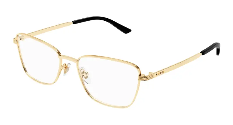 Donna GG1880O 001 Montature da vista Metallo Oro Trasparente Cat Eye