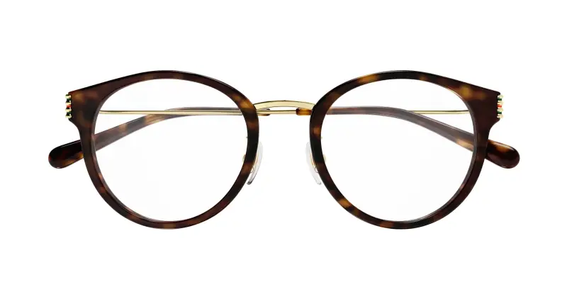 Donna GG1885OA 002 Montature da vista Acetato Havana Trasparente Rotonda miniatura 2