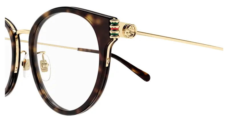 Donna GG1885OA 002 Montature da vista Acetato Havana Trasparente Rotonda miniatura 3