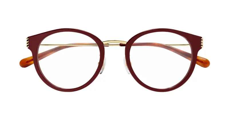 Donna GG1885OA 003 Montature da vista Acetato Bordeaux Trasparente Rotonda miniatura 2
