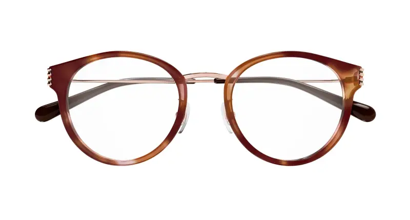 Donna GG1885OA 004 Montature da vista Acetato Havana Trasparente Rotonda miniatura 2
