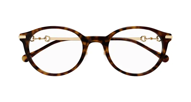 Donna GG1904OJ 002 Montature da vista Acetato Havana Trasparente Rotonda miniatura 2