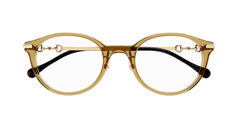 Donna GG1904OJ 003 Montature da vista Acetato Giallo Trasparente Rotonda miniatura 2
