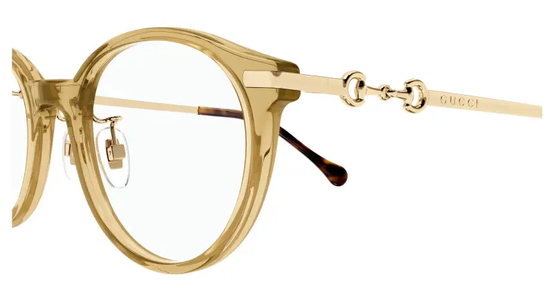 Donna GG1904OJ 003 Montature da vista Acetato Giallo Trasparente Rotonda miniatura 3